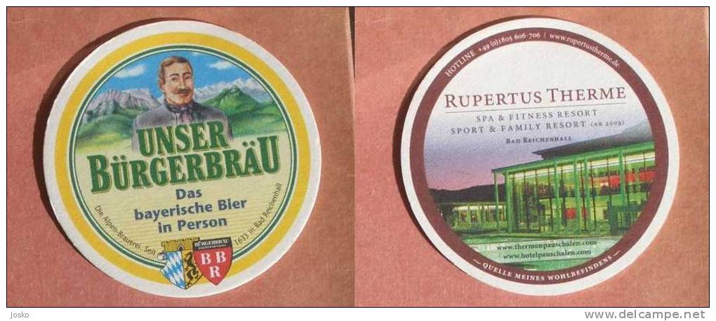 BURGERBRAU Beer Coaster ( Germany ) Beercoaster Bière Bier Cerveza Birra Cerveja Mat Mats Sous-bock Posavasos Coasters - Beer Mats