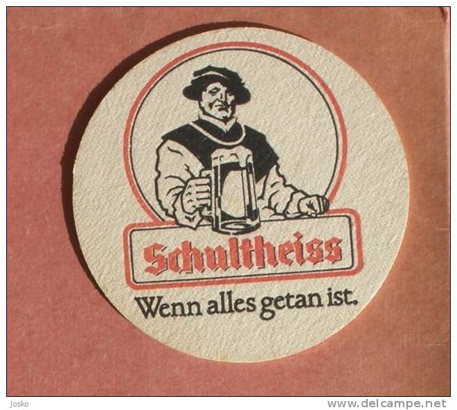 SCHULTHEISS  Beer Coaster (Germany ) Beercoaster Bière Bier Cerveza Birra Cerveja Mat Mats Sous-bock Posavasos Coasters - Beer Mats