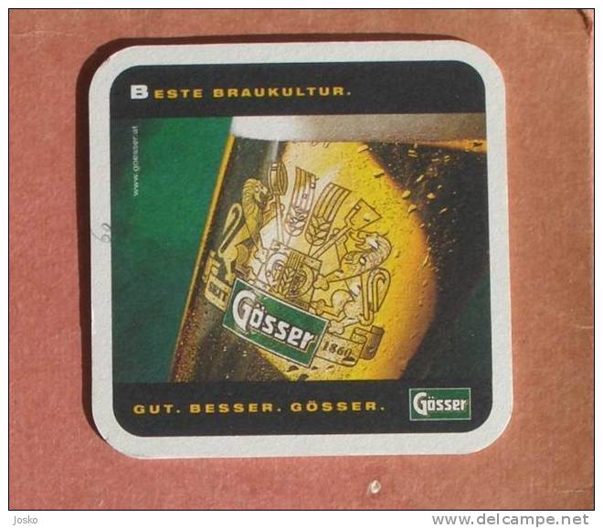 GOSSER  Beer Coaster (Germany ) Beercoaster Bière Bier Cerveza Birra Cerveja Mat Mats Sous-bock Posavasos Coasters - Beer Mats