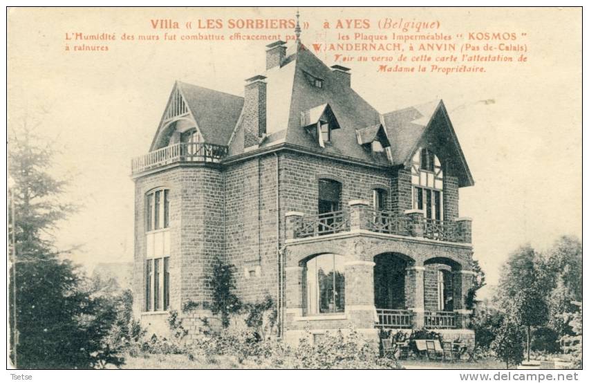 Ayes - Villa " Les Sorbiers " - Plaque Contre L'humidité " Kosmos " ( Voir Verso ) - Marche-en-Famenne