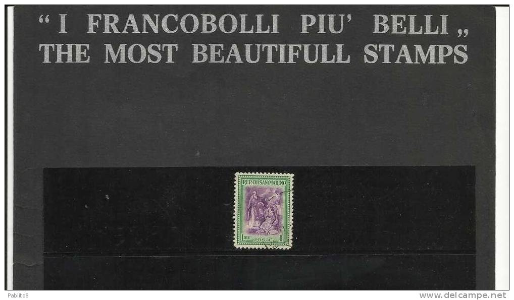 SAN MARINO 1947 ALBERONIANA L. 1 TIMBRATO - Used Stamps
