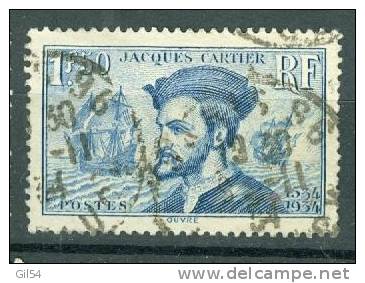 Yvert  N°297  Jacques Cartier Oblitéré  - Ay0202 - Usados
