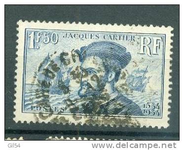 Yvert  N°297  Jacques Cartier Oblitéré  - Ay0204 - Usados