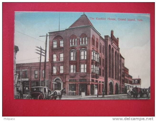 Grand Island NE   The Koehler House   1909 Cancel - Grand Island