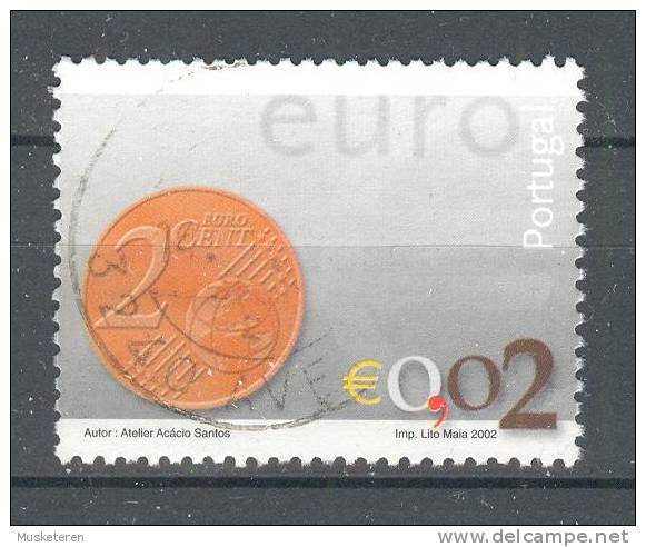 Portugal 2002 Mi. 2559   0.02 € Einführung Der Euro-Münzen Und -Banknoten - Oblitérés