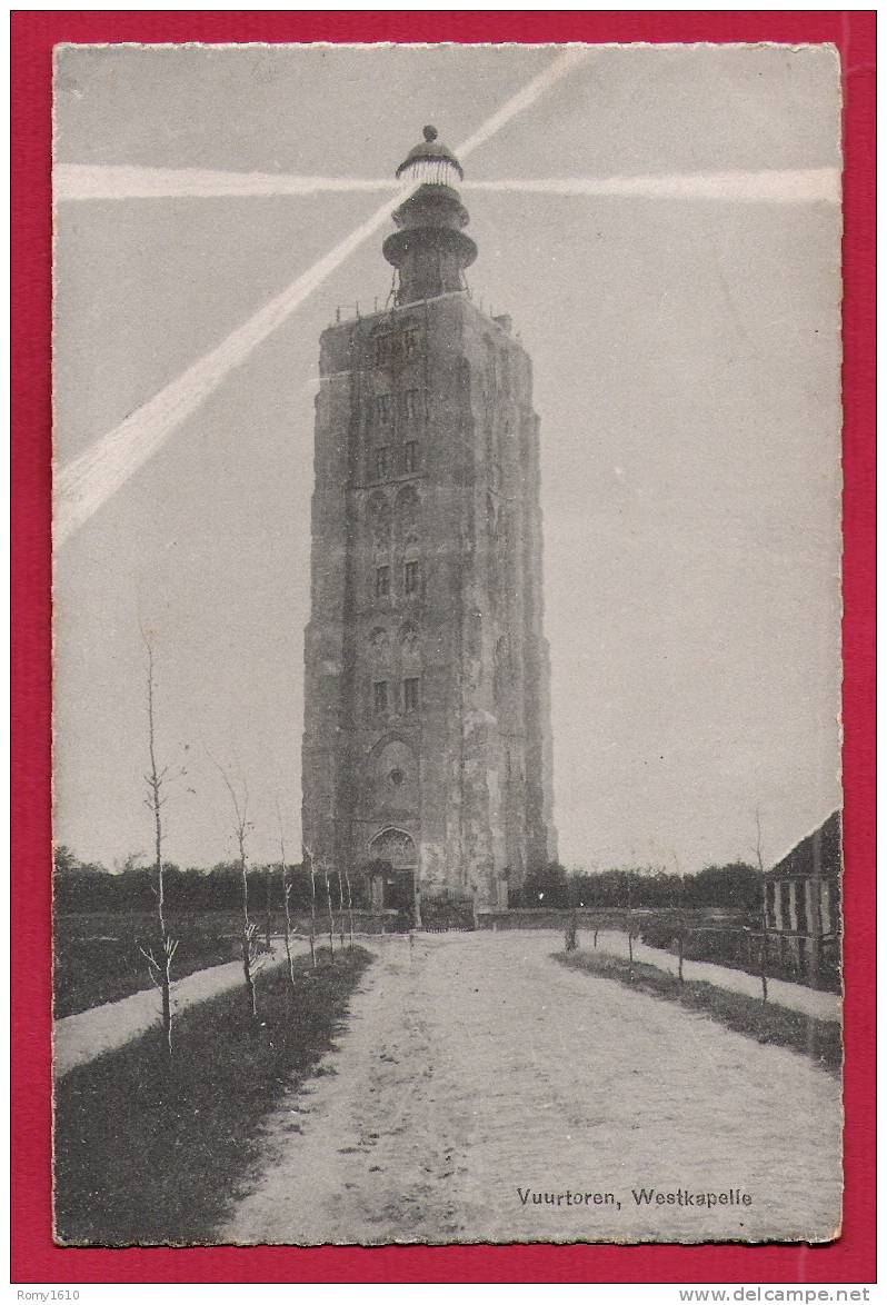 Westkapelle.- Vuurtoren. Phare. 2 Scans. - Westkapelle