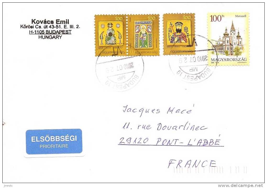 Lettre Hongrie 2010 (724) - Cartas & Documentos