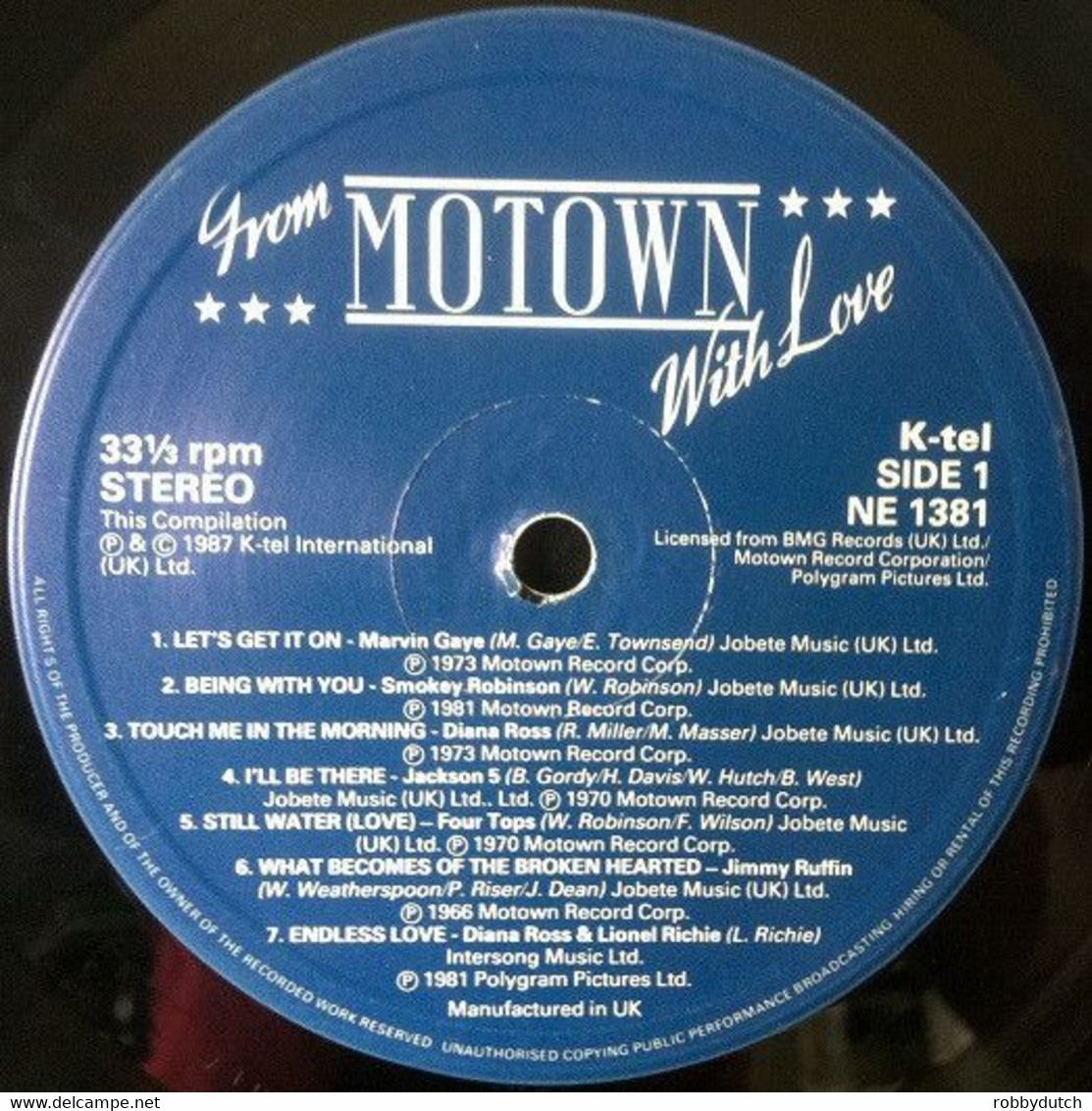 * 2LP *  FROM MOTOWN WITH LOVE (U.K. 1987) - Soul - R&B