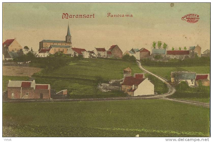 Maransart :  Panorama   (  Carte Marcovici )  TOP - Lasne