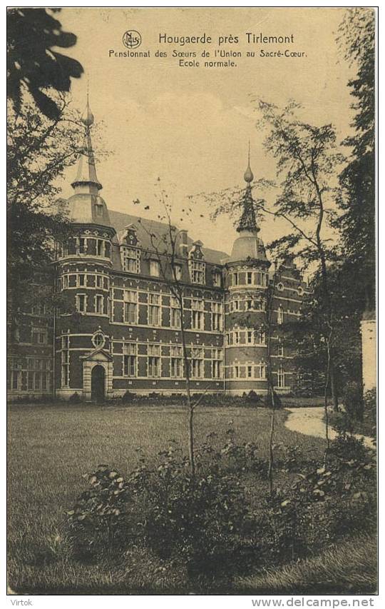 Hougaerde : Pensionnat Des Soeurs De L´union Et Sacré-coeur : Ecole Normal ( Geschreven 1933 Met Zegel ) - Hoegaarden