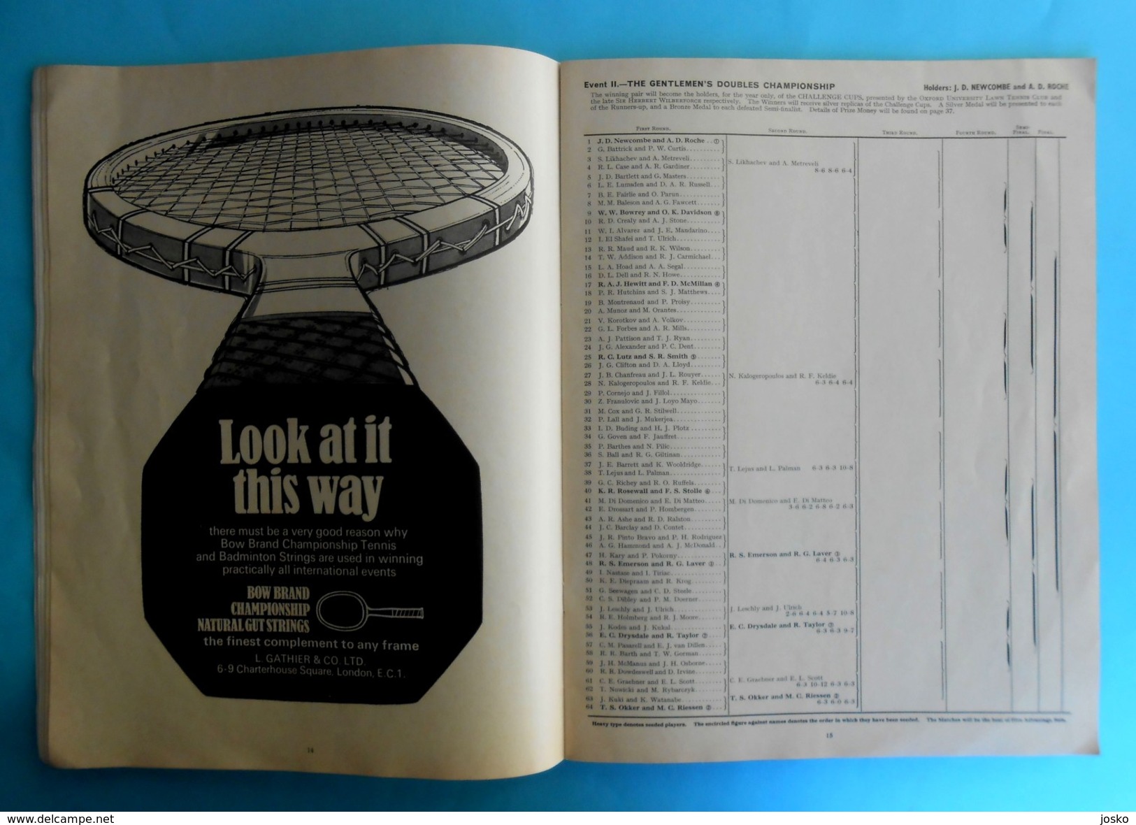 WIMBLEDON 1970. - The Lawn Tennis Championships Official Programme * Program Programm Programa Programma Tenis - Boeken