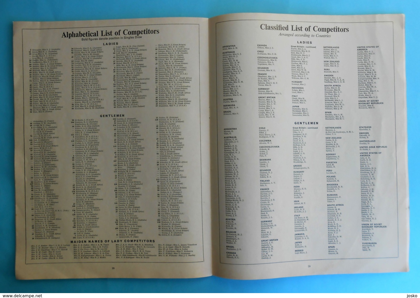 WIMBLEDON 1970. - The Lawn Tennis Championships Official Programme * program programm programa programma tenis