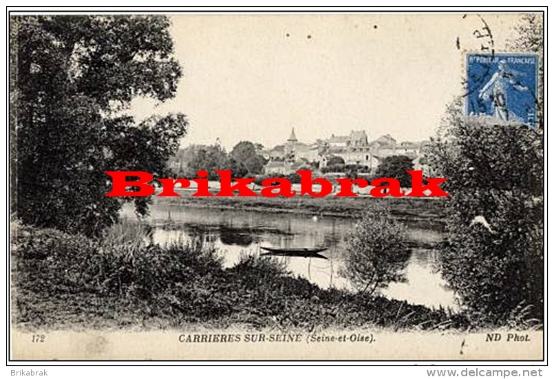 *CARTE POSTALE / CARRIERES SUR SEINE / VUE DE L'ILE FLEURIE - Carrières St Denis Seine Et Oise Yvelines France - Carrières-sur-Seine