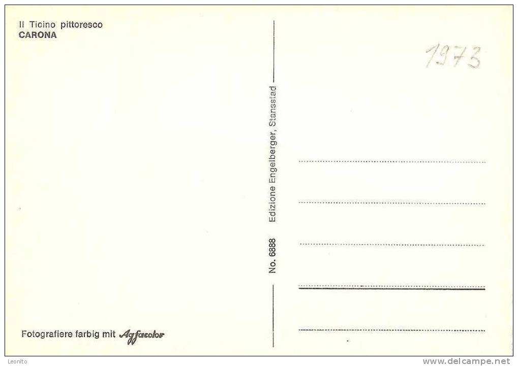 Carona Il Ticino Pittoresco 1973 - Carona 