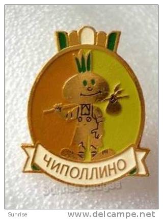 Cartoon Film Soviet: Chippollino / Old Soviet Badge USSR 75_u9426 - Disney