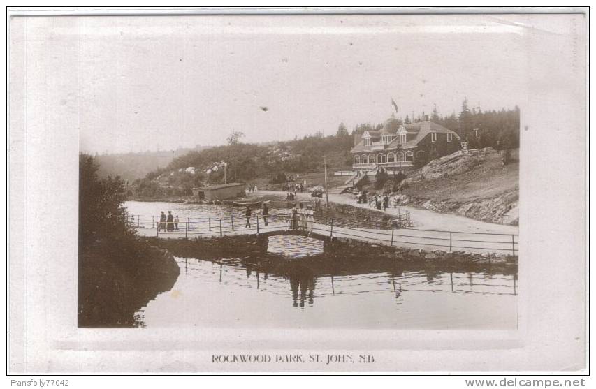 Rppc - CANADA - NEW BRUNSWICK - ST. JOHN - Rockwood Park - LARGE HOTEL ? Or Pavilion - VISITORS - Circa 1910 - St. John