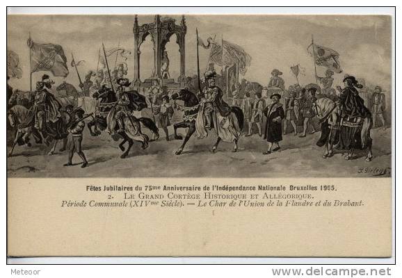 Fêtes Jubilaires Du 75me Anniversaire De L ´Indépendance Nationale Bruxxelles 1905 - Fiestas, Celebraciones