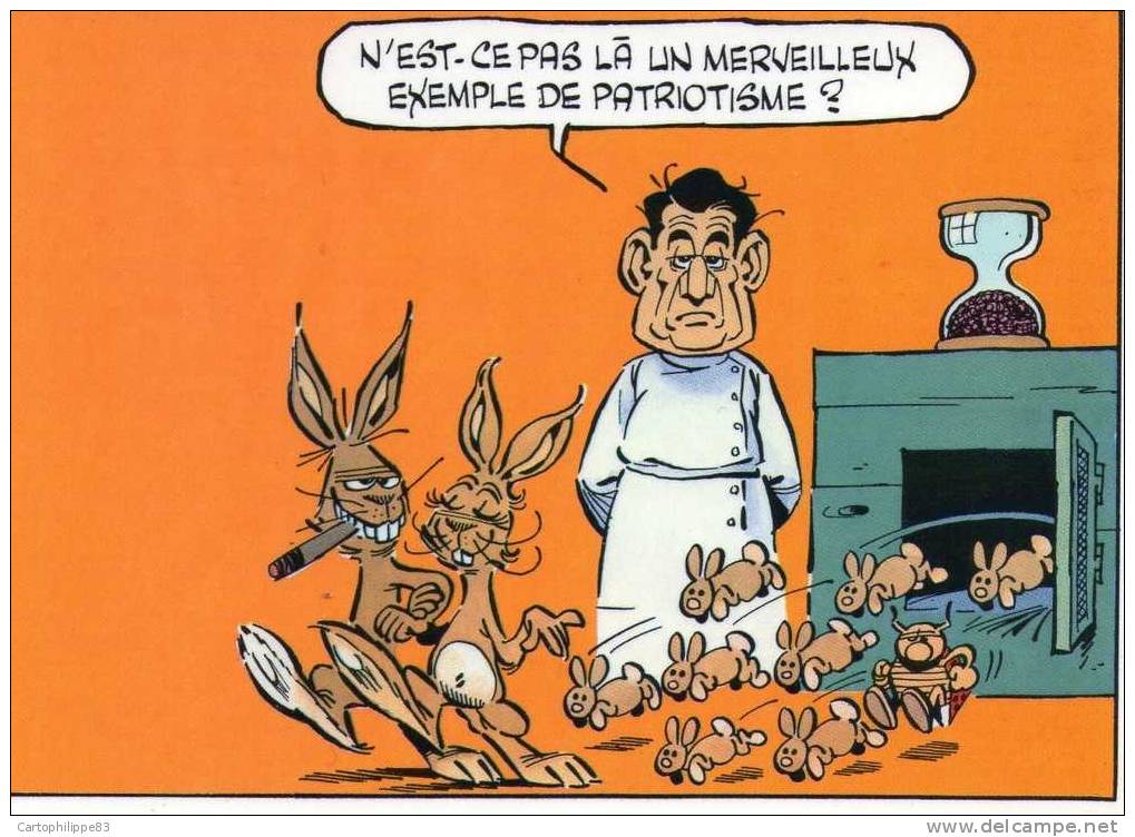 5 CPM BD : GOTLIB  AVEC LA STATUE DE LA LIBERTE ET LA JOCONDE - Bandes Dessinées