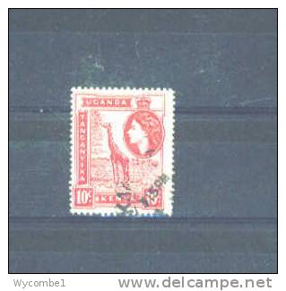 KENYA UGANDA AND TANGANYIKA -  1954 Elizabeth II 10c  FU - Kenya, Uganda & Tanganyika