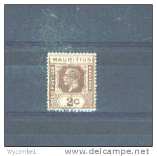 MAURITIUS -  1913 George V 2c FU - Mauricio (...-1967)