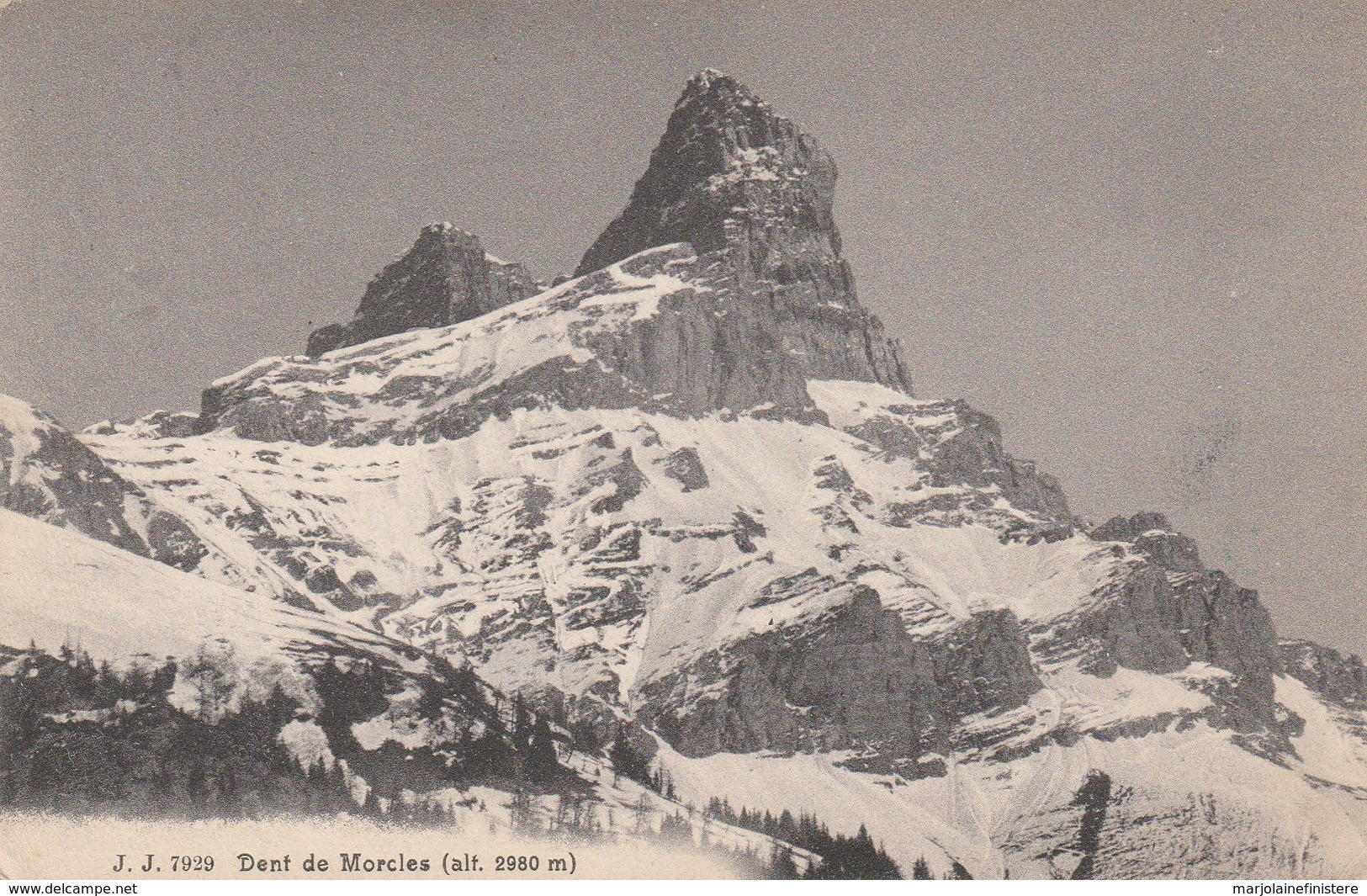 SUISSE - VAUD - Dents De Morcles. Julien Frères, Genève.Phot. Editeurs N° 7929 - Morcles