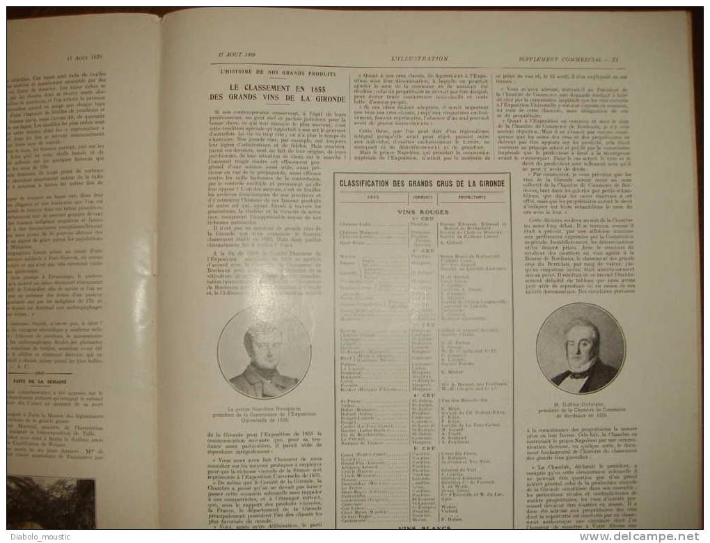 17-08-1929 :Pub Grands Hôtels Europ. ; Expo BARCELONE ; Transparents de CARMONTELLE ;RACINE ;Le Gange ;ERROMANGO ;