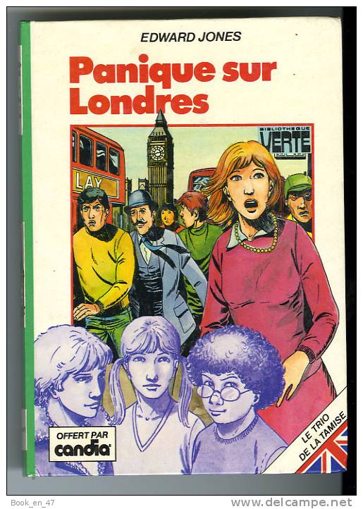 {15529} E. Jones "Panique Sur Londres" Biblio Verte, Offert Par Candia 1982 - Bibliotheque Verte