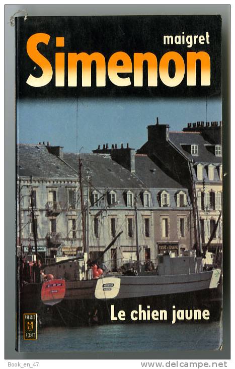 {07637} Simenon " Le Chien Jaune ", Presses Pocket N° 1330 , 1980   " En Baisse " - Simenon