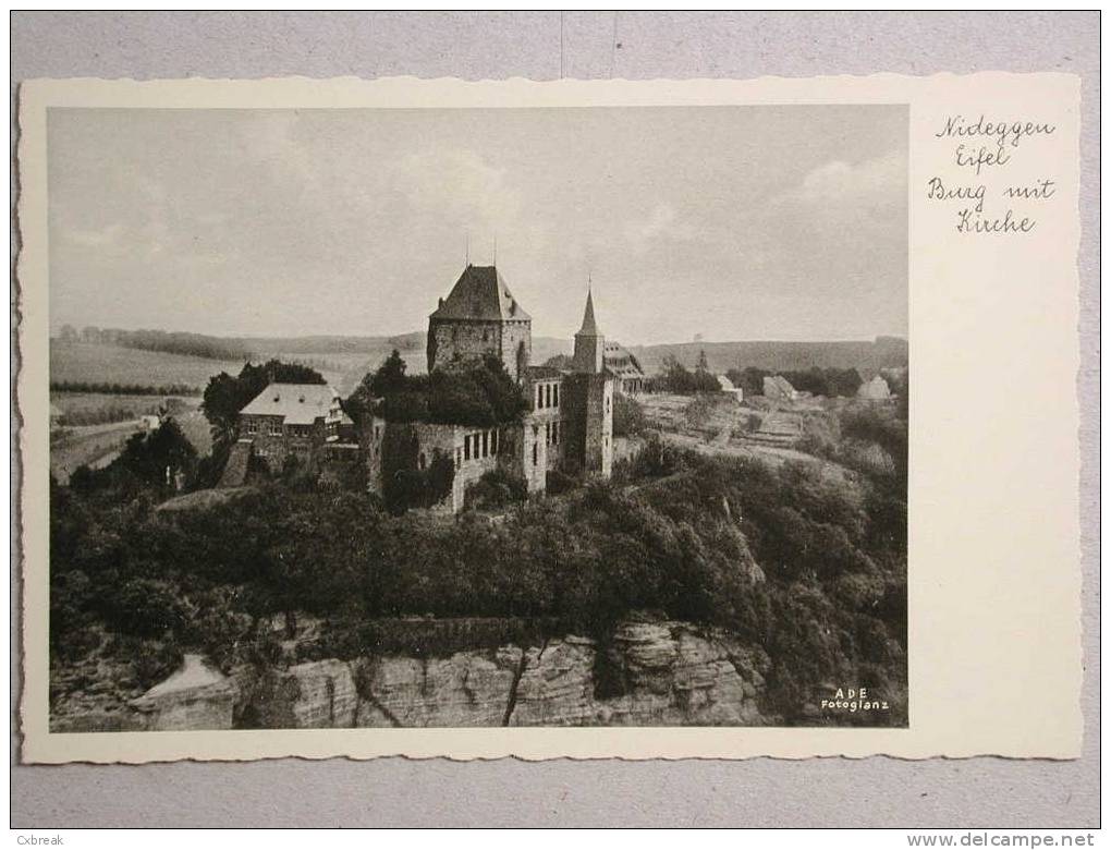 Nideggen/Eifel, Burg Mit Kirche - Dueren