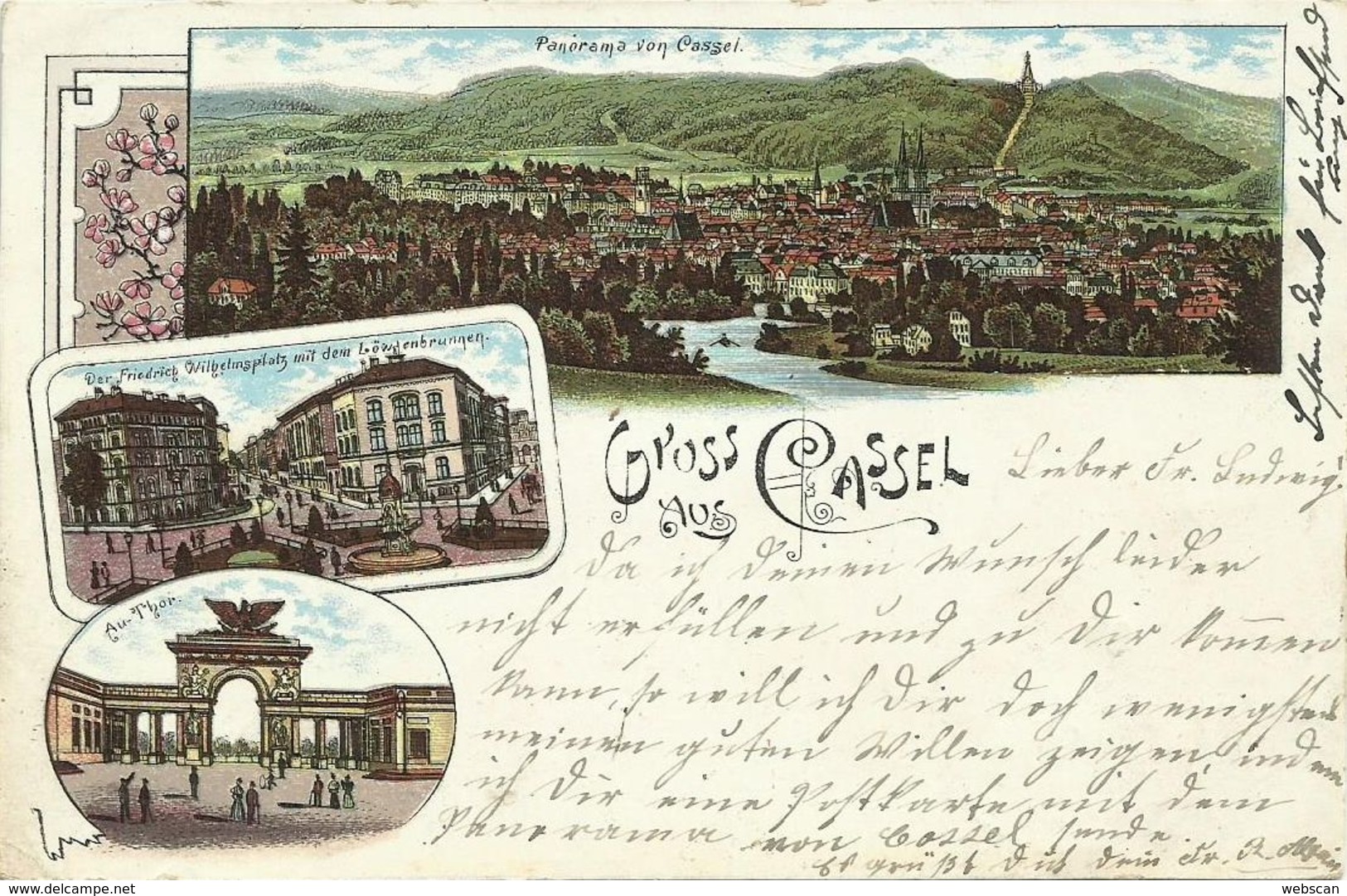 AK Kassel Cassel Mehrbild Au-Tor Farblitho 1898 #13 - Kassel