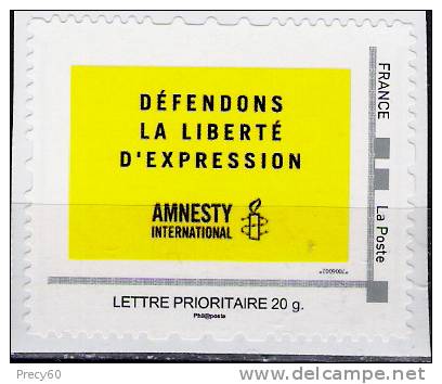 Mon Timbramoi**, Lettre Prioritaire 20g, AMNESTY INTERNATIONAL; Défendons La Liberté D´expression - Autres & Non Classés