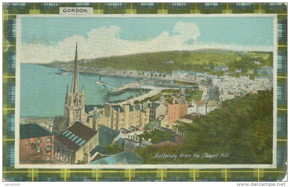 Britain United Kingdom - Rothesay, Form The Chapel Hill - 1919 Used Postcard [P1827] - Bute
