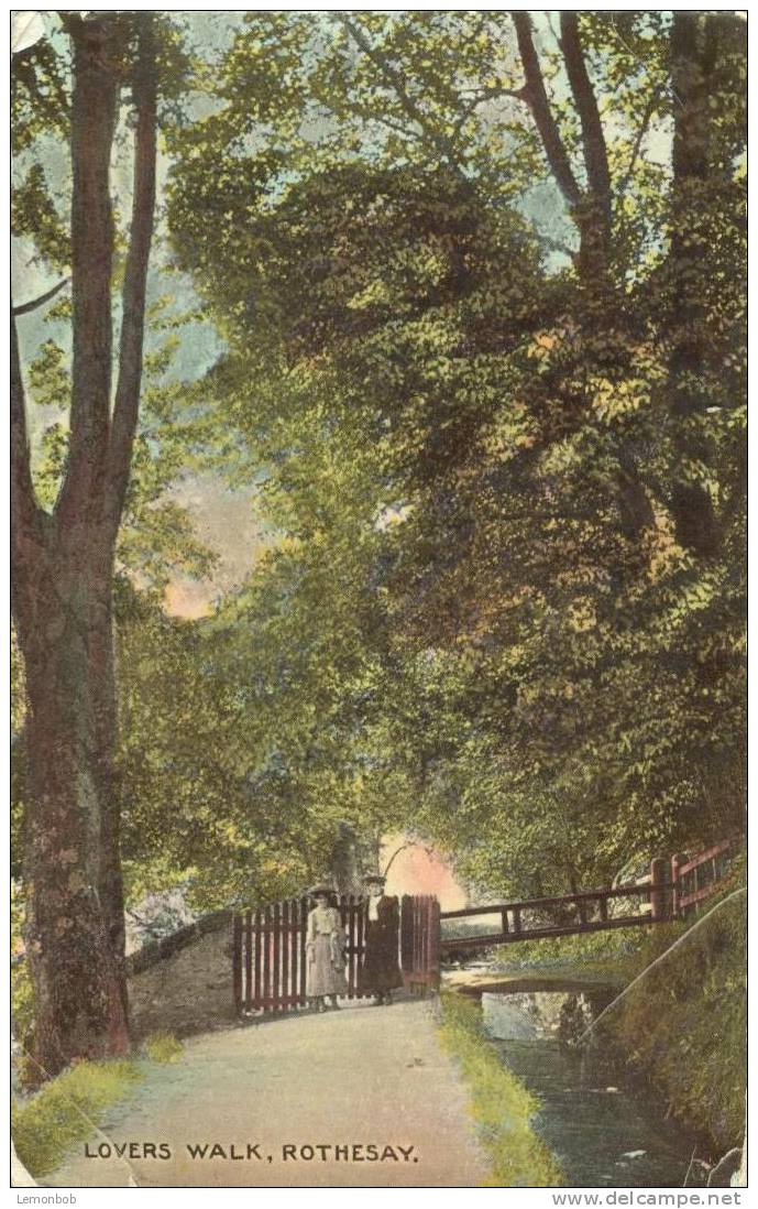 Britain United Kingdom - Lovers Walk, Rothesay - 1911 Used Postcard [P1828] - Bute