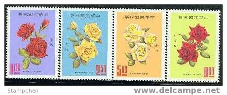 Taiwan 1969 Rose Stamps Flower Flora Plant - Unused Stamps