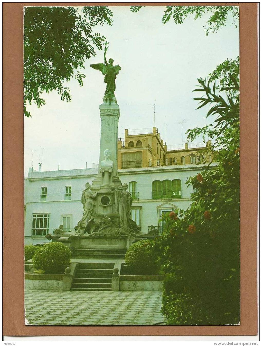 CADIX Cadiz Espagne Andalousie - Monument Du Marquis De Comillas (circulé 1993 Voir Timbres Détails 2scan) MME32 - Cádiz