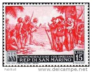 SAN MARINO 1952 COLOMBO SERIE COMPLETA MNH