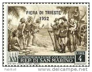 SAN MARINO 1952 FIERA DI TRIESTE SERIE COMPLETA MNH - Neufs