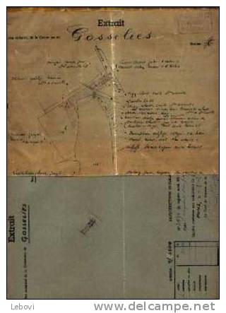 GOSSELIES  - 2 Extraits Du Plan Cadastral - Mapas Topográficas