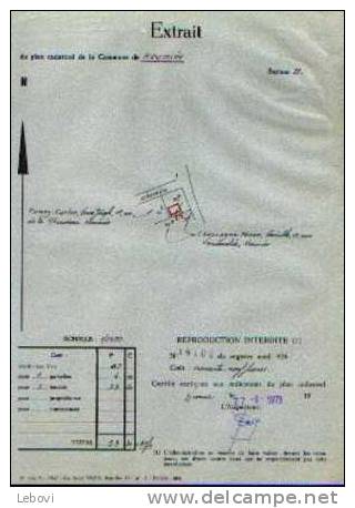 KEUMIEE -  Extrait  Du Plan Cadastral (1973) - Mapas Topográficas