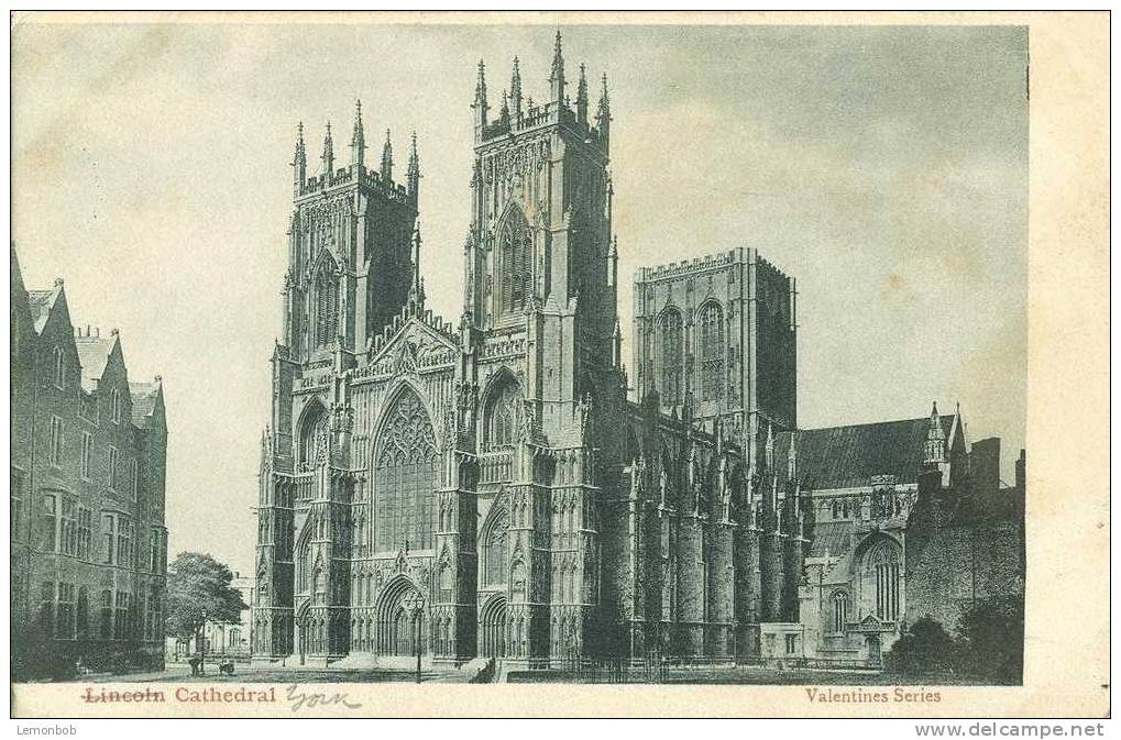 Britain United Kingdom - York Cathedral - Early 1900s Postcard [P1835] - York