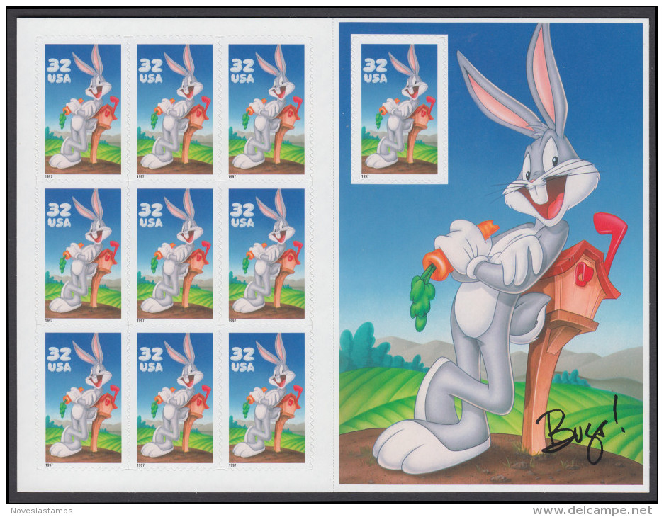 !a! USA Sc# 3137 MNH SHEET(10) - Bugs Bunny - Ganze Bögen