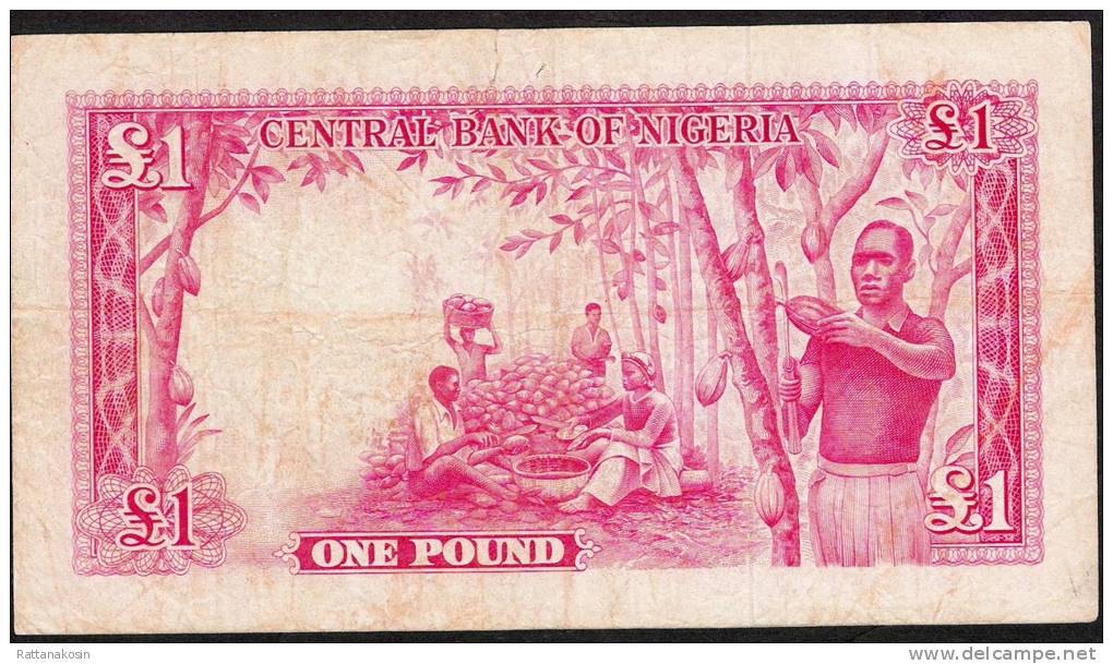 NIGERIA P4  1  POUND  1958      VF - Nigeria