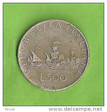 REPUBBLICA ITALIANA 500 LIRE CARAVELLE 1961 - 500 Liras