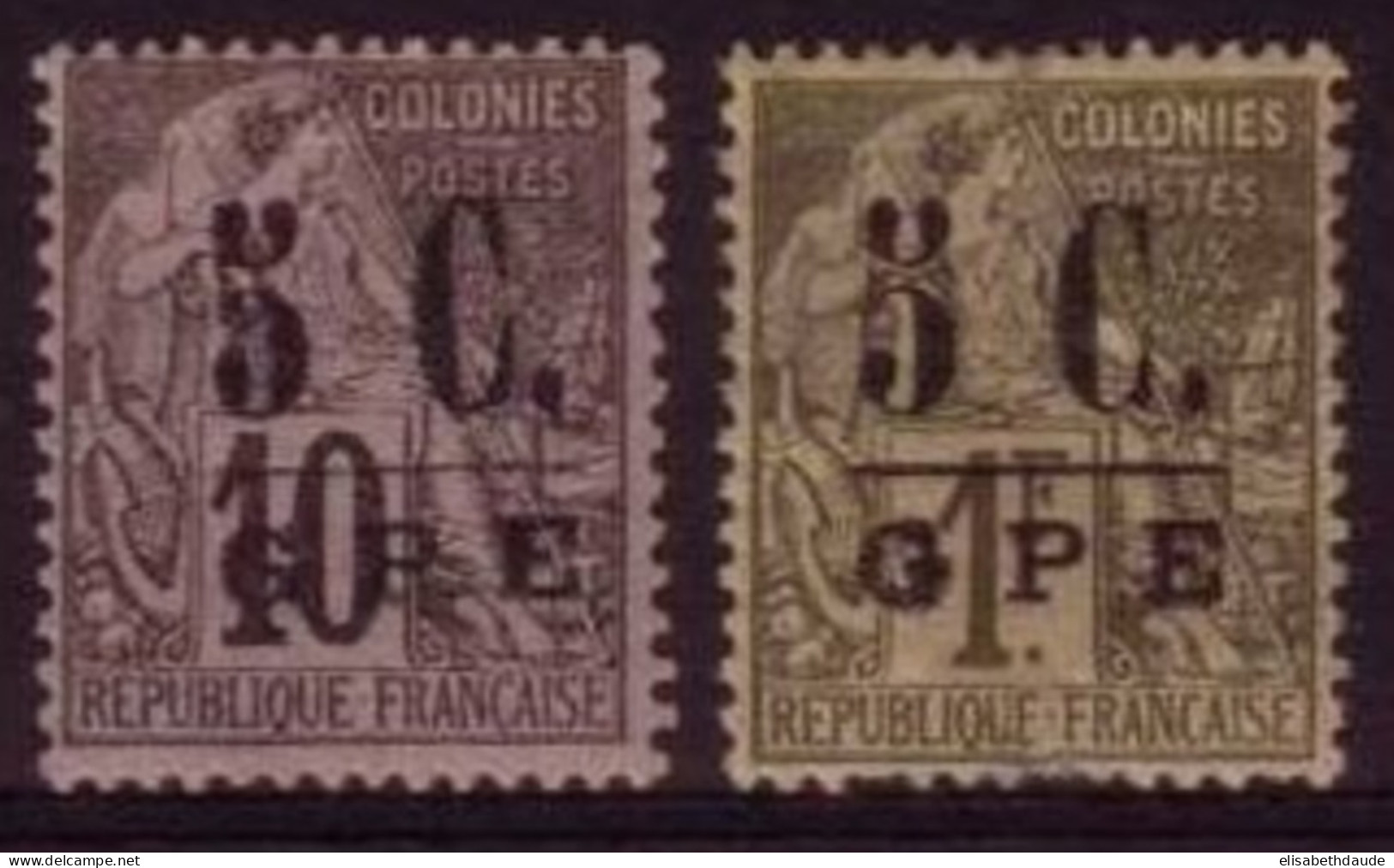 GUADELOUPE - Yvert N°10 Et 11 * MLH - COTE = 45 EUROS - - Nuevos