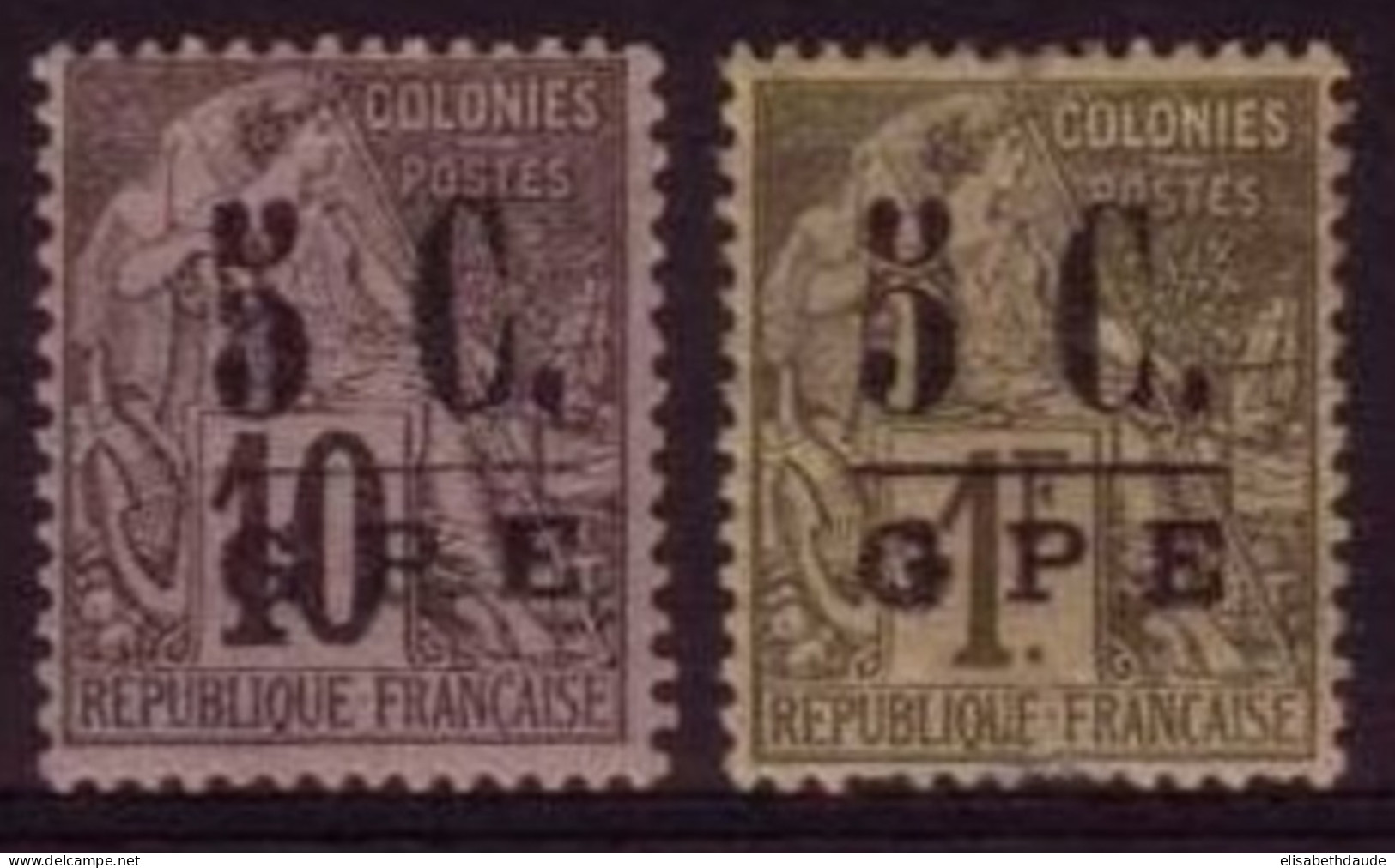 GUADELOUPE - Yvert N°10 Et 11 * MLH - COTE = 45 EUROS - - Unused Stamps