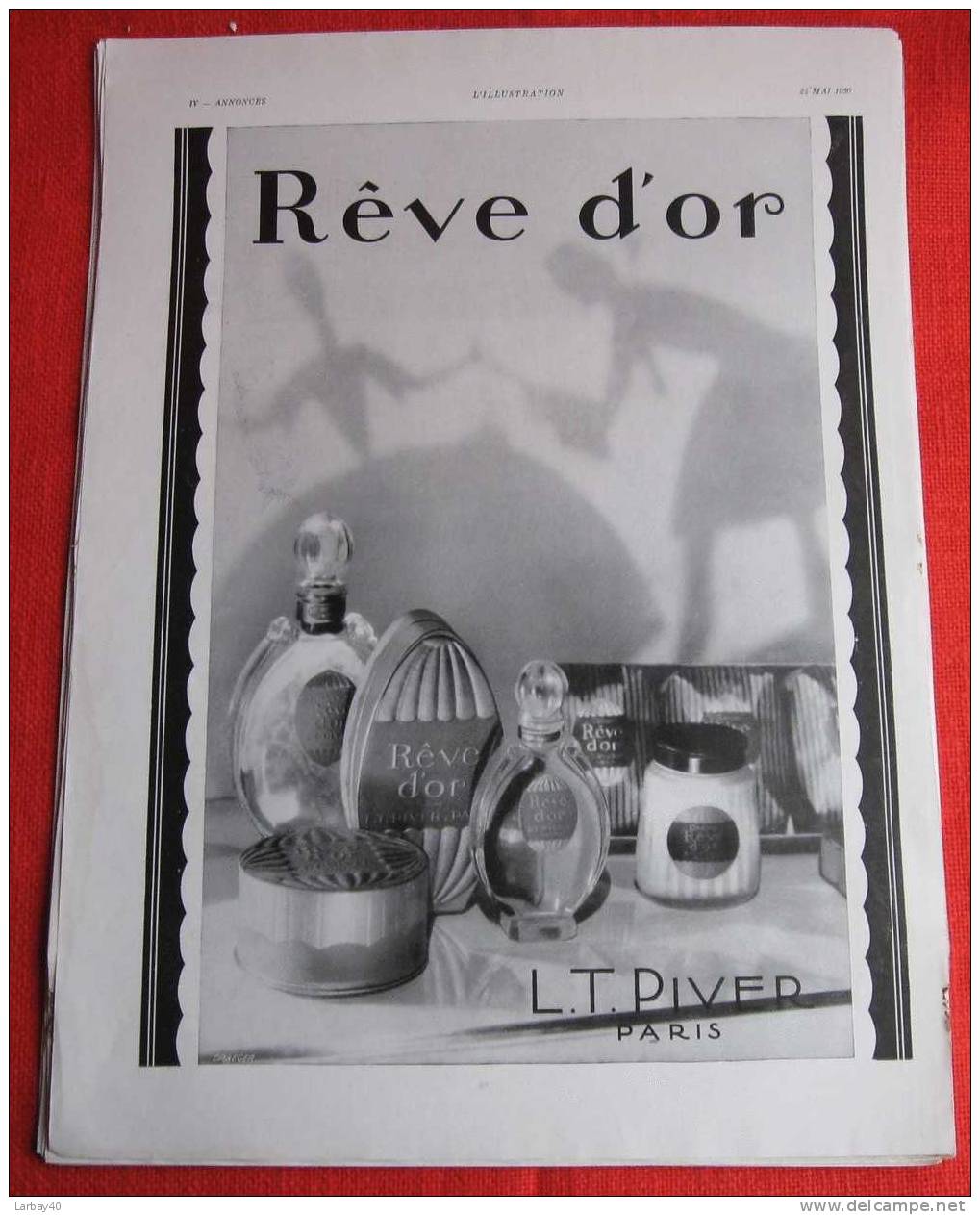 1 Pub L Illustration Reve D Or L T Piver 1930 - Posters