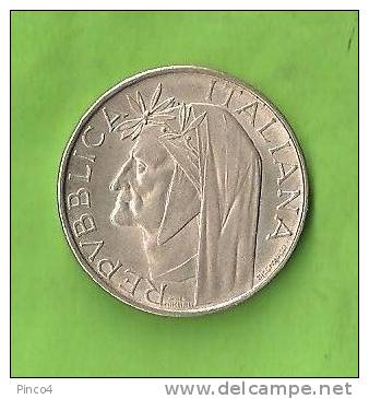 REPUBBLICA ITALIANA 500 LIRE DANTE ALIGHIERI 1965 - 500 Liras