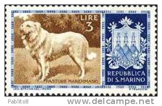 SAN MARINO 1956 CANI L. 3 MNH - Nuevos