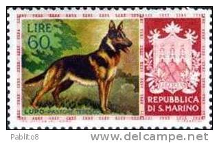 SAN MARINO 1956 CANI SERIE COMPLETA MNH