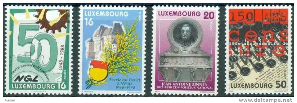 Luxembourg 1998 Yvertn°  1390-93 *** MNH Cote 10,00 Euro - Ongebruikt